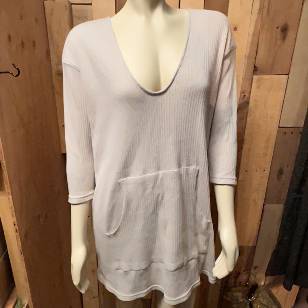 Free people Beach- phoenix tunic beige size medium